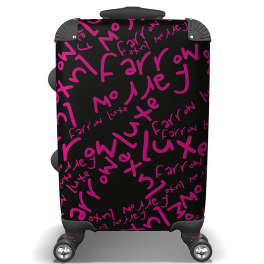 Pink/Black Luggage